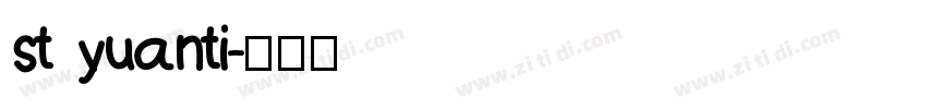 st yuanti字体转换